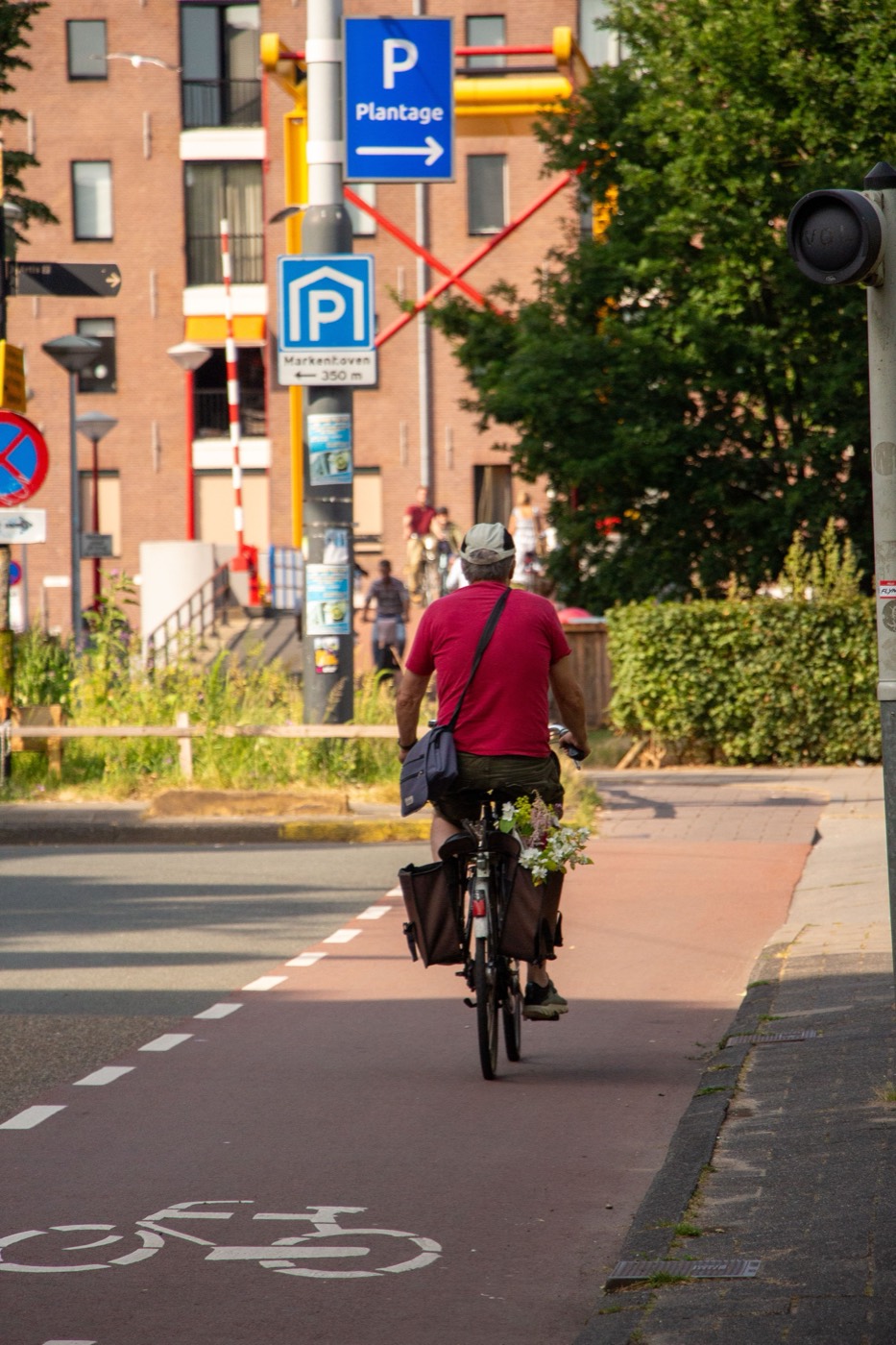 Cyclist in the city
